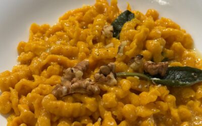 Spätzle con zucca Hokkaido